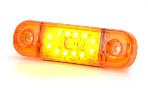 Światło pozycyjne pomarańczowe 12/24V obrysowa boczna (12 x LED) W97.3, nr kat. 13.714.2 - zdjęcie 1