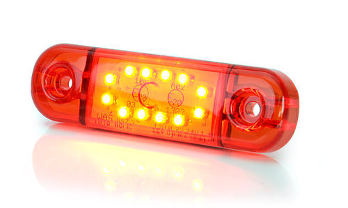 Światło pozycyjne czerwone 12/24V obrysowa tylna (12 x LED) W97.3, nr kat. 13.715.2 - zdjęcie 1