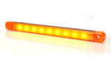Światło pozycyjne pomarańczowe (238 mm) 12/24V obrysowa boczna (9 x LED) W97.4, nr kat. 13.717.2