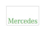 Chlapacz (600x350mm) - zielony napis "MERCEDES", nr kat. 46500534