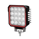 Lampa robocza SKYLED kwadratowa czerwona ramka 16 LED, 10-32V, 48W, 4320 Lm, IP67/69K (światło rozproszone), nr kat. 13SL50172