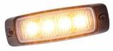 Lampa ostrzegawcza PHLL 141-001 (stroboskop - pomarańczowe światło LED) R10,R65, IP67 - 4 diody LED, nr kat. 13L96.00.LDV22
