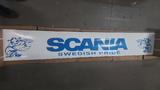 Fartuch na naczepę (2500 x 400mm) biały z niebieskim logo do Scania/Svempas, nr kat. 27315050B SC