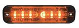 Lampa ostrzegawcza Mega Thin (stroboskop - pomarańczowe światło LED) 12/24V,R10, R65, IP67, nr kat. 13ED3701A22