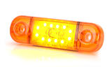 Światło pozycyjne pomarańczowe 12/24V obrysowa boczna (12 x LED) W97.3, nr kat. 13.714.2