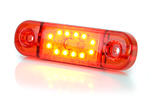 Światło pozycyjne czerwone 12/24V obrysowa tylna (12 x LED) W97.3, nr kat. 13.715.2